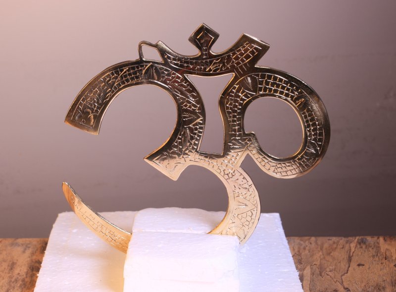 Om - Aum - Indie, mosaz 20 cm
