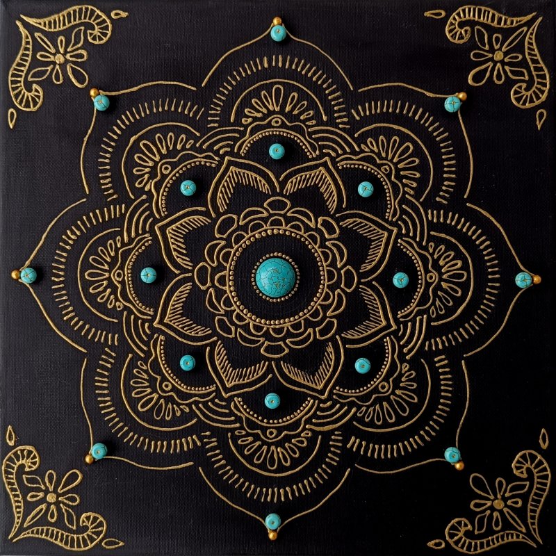 Orientální Mandala 30x30