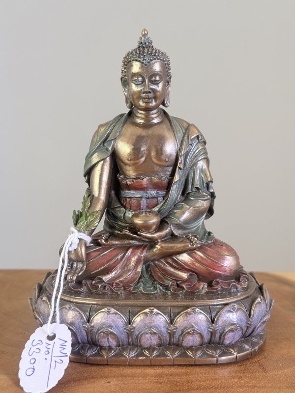 Soška Buddha kovové vlákno 14cm