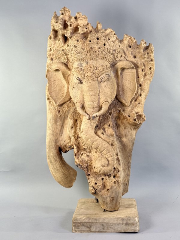 Socha Slon Svaté dřevo - Banyan 135 cm