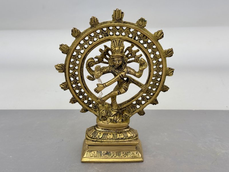 Soška Nataraj – mosazná, 21 cm, tančící Šiva