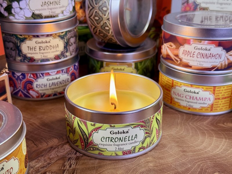 Indická vonná svíčka citronella