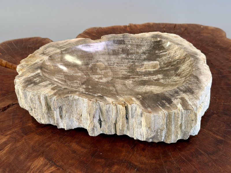 Miska zkamenělé dřevo 34 cm