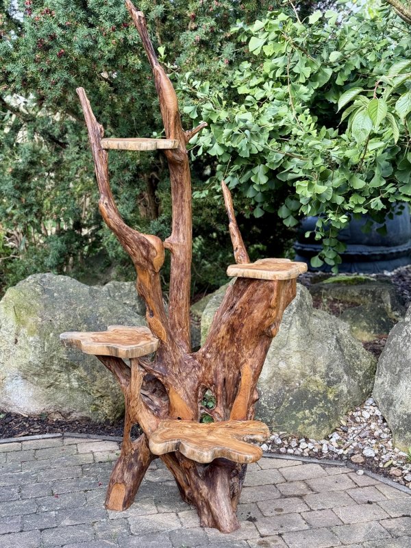 Škrabadlo pro kočky nebo stojan na květiny, Teak 209  cm